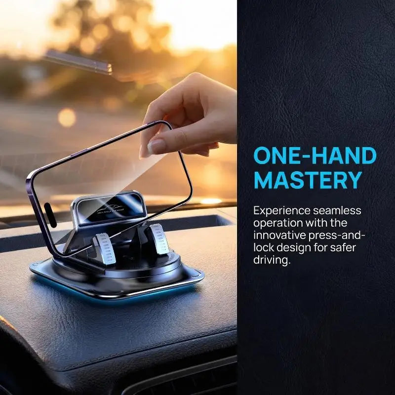 Sticky Dashboard Phone Mount 360 Degree Rotating Auto Holder Universal Car Stand for Stable and Easy Phone Access