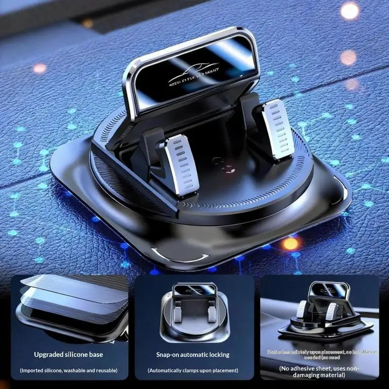 Sticky Dashboard Phone Mount 360 Degree Rotating Auto Holder Universal Car Stand for Stable and Easy Phone Access