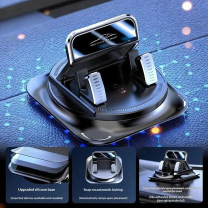 Sticky Dashboard Phone Mount 360 Degree Rotating Auto Holder Universal Car Stand for Stable and Easy Phone Access